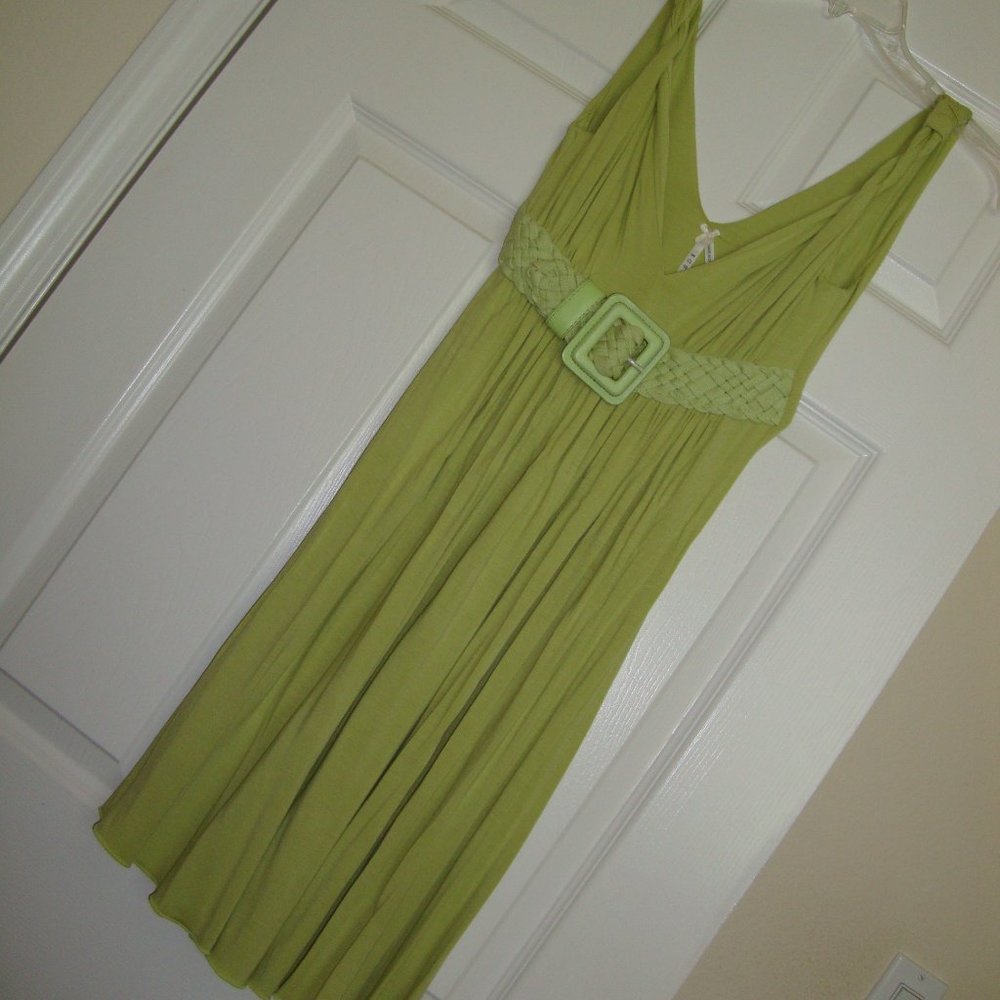 Green Dress with Buckle